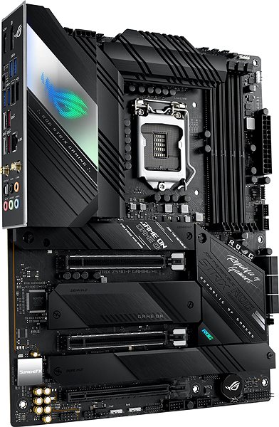 Motherboard ASUS ROG STRIX Z590-F GAMING WIFI Lateral view