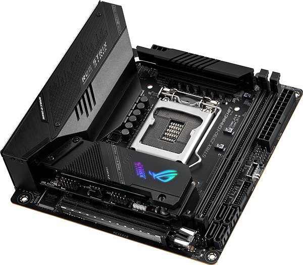 Motherboard ASUS ROG STRIX Z590-I GAMING WIFI Lateral view