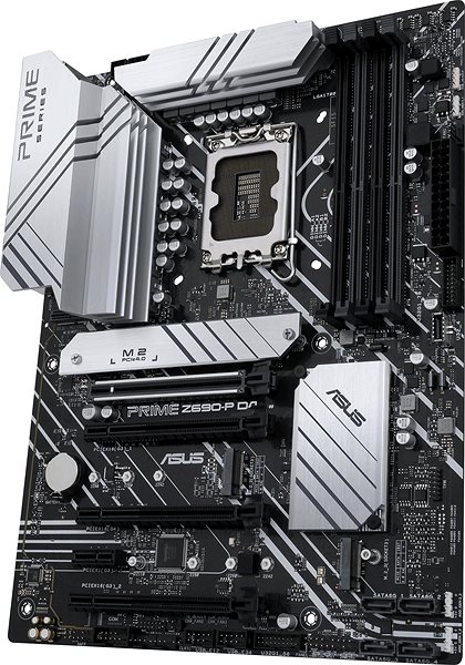 Motherboard ASUS PRIME Z690-P D4 - Mainboard Seitlicher Anblick