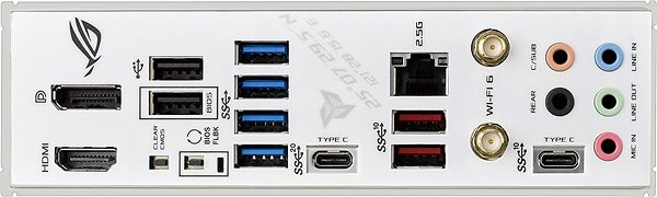 Motherboard ASUS ROG STRIX Z690-A GAMING WIFI D4 - Mainboard Anschlussmöglichkeiten (Ports)