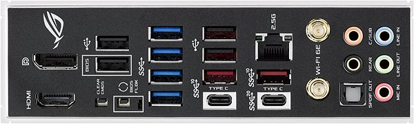 Motherboard ASUS ROG STRIX Z690-E GAMING WIFI - Mainboard Anschlussmöglichkeiten (Ports)