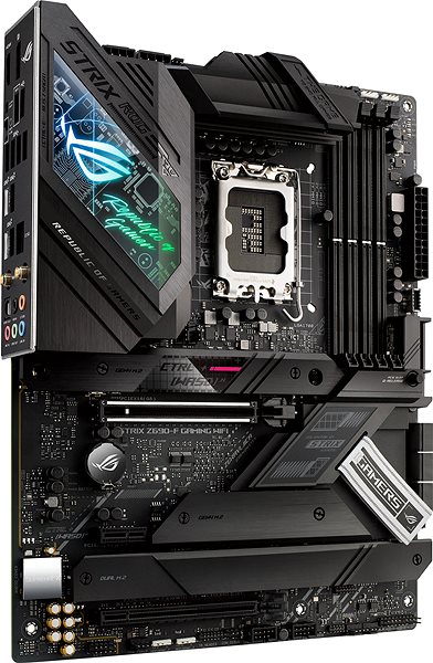 Motherboard ASUS ROG STRIX Z690-F GAMING WIFI - Mainboard Seitlicher Anblick
