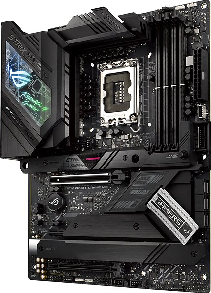 Motherboard ASUS ROG STRIX Z690-F GAMING WIFI - Mainboard Seitlicher Anblick
