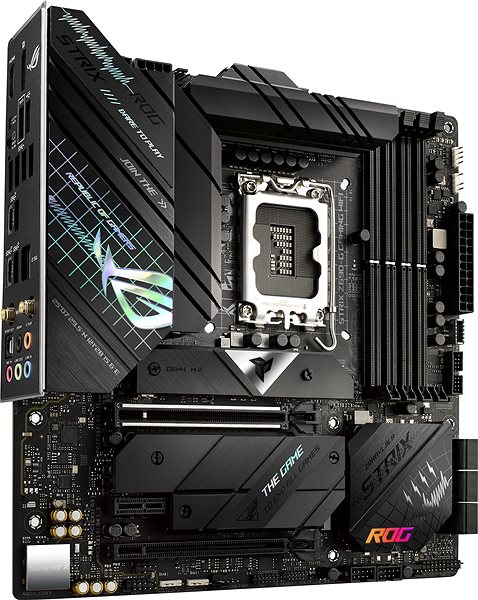 Motherboard ASUS ROG STRIX Z690-G GAMING WIFI - Mainboard Seitlicher Anblick