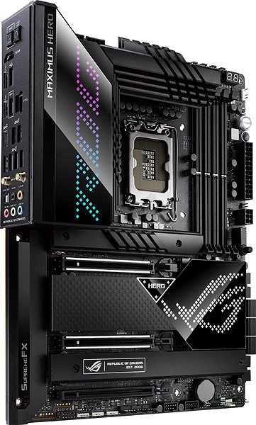 Motherboard ASUS ROG MAXIMUS Z690 HERO Lateral view