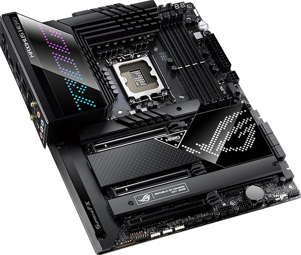 Motherboard ASUS ROG MAXIMUS Z690 HERO Lateral view