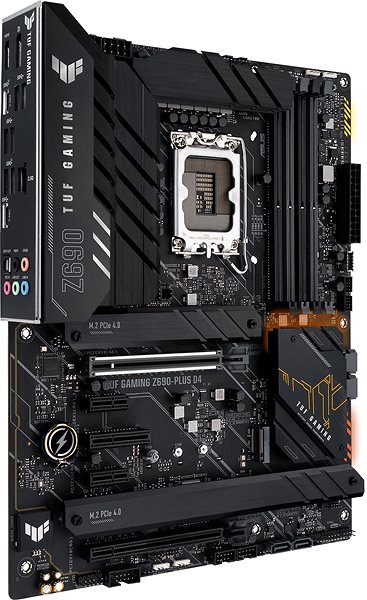 Motherboard ASUS TUF GAMING Z690-PLUS D4 - Mainboard Seitlicher Anblick