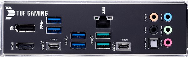 Motherboard ASUS TUF GAMING Z690-PLUS D4 - Mainboard Anschlussmöglichkeiten (Ports)