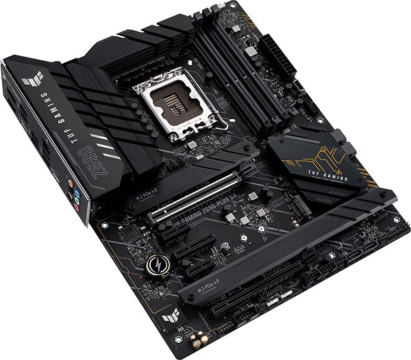 Motherboard ASUS TUF GAMING Z690-PLUS D4 Lateral view
