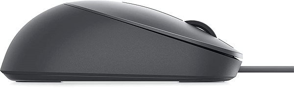 Maus Dell Laser Wired Mouse MS3220 Titan Grau Seitlicher Anblick