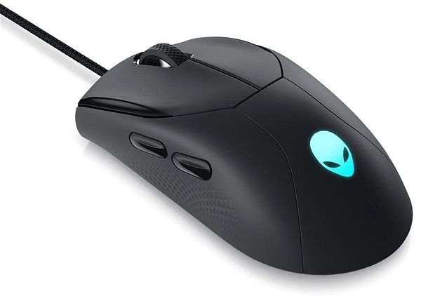 Gaming-Maus Dell Alienware Gaming Mouse - AW320M, schwarz Seitlicher Anblick
