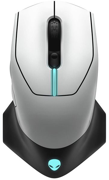 Gaming-Maus Dell Alienware Wired / Wireless AW610M Gaming Lunar Light Screen