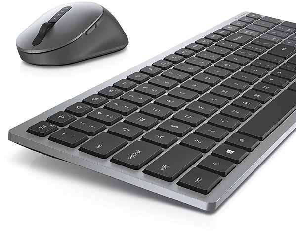 Keyboard and Mouse Set Dell Multi-Device Wireless Combo KM7120W Titan Gray - CZ/SK Features/technology