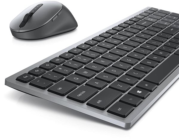 Set klávesnice a myši Dell Multi-Device Wireless Combo KM7120W HU – Titan Gray Vlastnosti/technológia