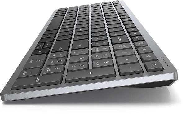Tastatur/Maus-Set Dell Multi-Device Wireless Combo KM7120W Titan Gray - DE Seitlicher Anblick