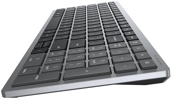 Tastatur/Maus-Set Dell Multi-Device Wireless Combo KM7120W Titan grau - US INTL (QWERTY) ...