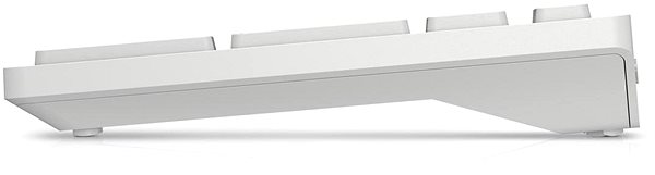 Set klávesnice a myši Dell Pro KM5221 W biela – CZ Bočný pohľad