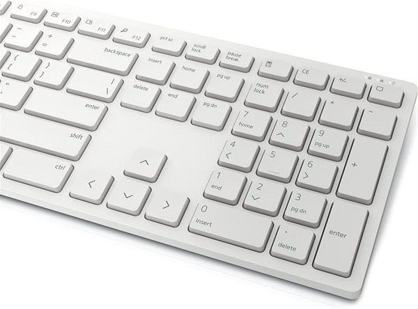 Set klávesnice a myši Dell Pro KM5221 W biela – DE Vlastnosti/technológia