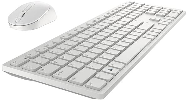 Tastatur/Maus-Set Dell Pro KM5221W weiß - UK (QWERTY) ...