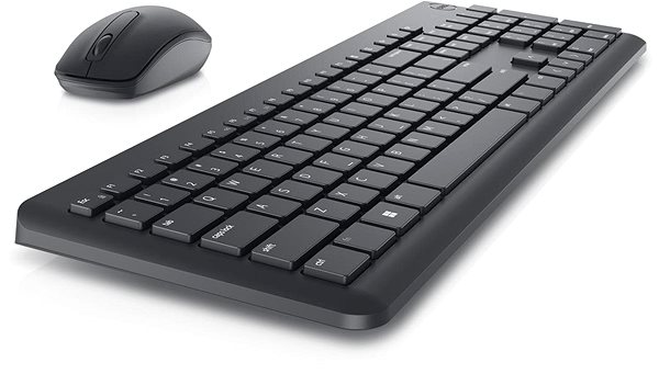 Tastatur/Maus-Set Dell KM3322W - US Seitlicher Anblick