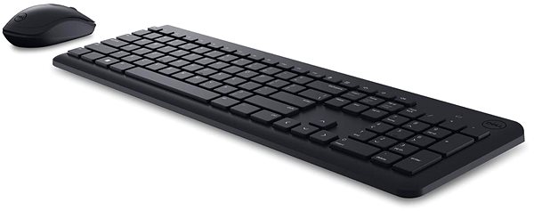 Billentyűzet+egér szett Dell Wireless Keyboard and Mouse KM3322W fekete - UKR Oldalnézet