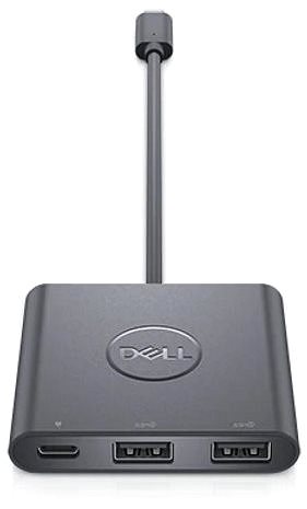 Átalakító Dell USB-C (M) kettős USB-A-hoz Power Pass-Through-val Képernyő