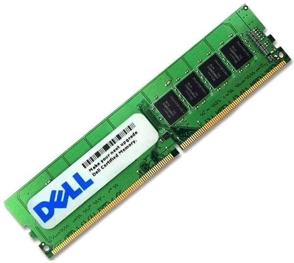 RAM Dell Server Memory DDR4, 16GB, 2666MHz, UDIMM, 2RX8, ECC, for PowerEdge T30, T40, T130, R230, R240, Lateral view