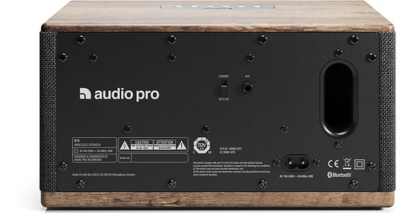 Bluetooth Speaker Audio Pro BT5, Driftwood Connectivity (ports)