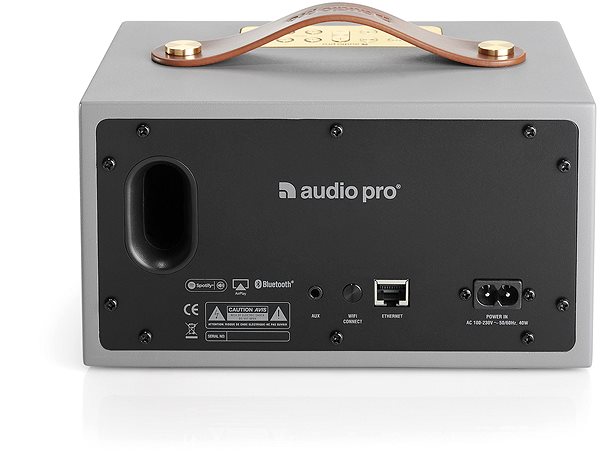 Bluetooth Speaker Audio Pro C3, Grey Connectivity (ports)