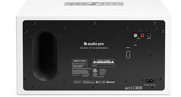 Bluetooth Speaker Audio Pro C10 MKII White Connectivity (ports)