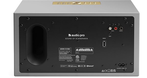 Bluetooth reproduktor Audio Pro C10 MKII sivý Možnosti pripojenia (porty)