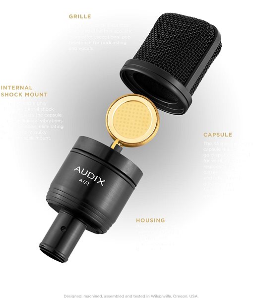 Mikrofón AUDIX A131 Vlastnosti/technológia