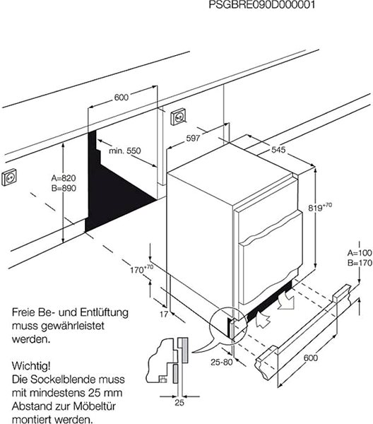 Built-in Freezer AEG Mastery ABB682F1AF ...