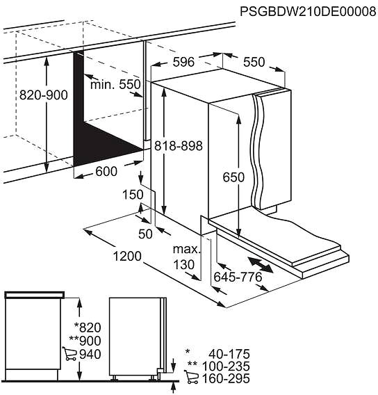 Built-in Dishwasher AEG 7000 GlassCare FSK73607Z ...