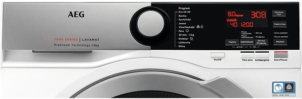 Steam Washing Machine AEG ProSteam L7FPE48SC Optional