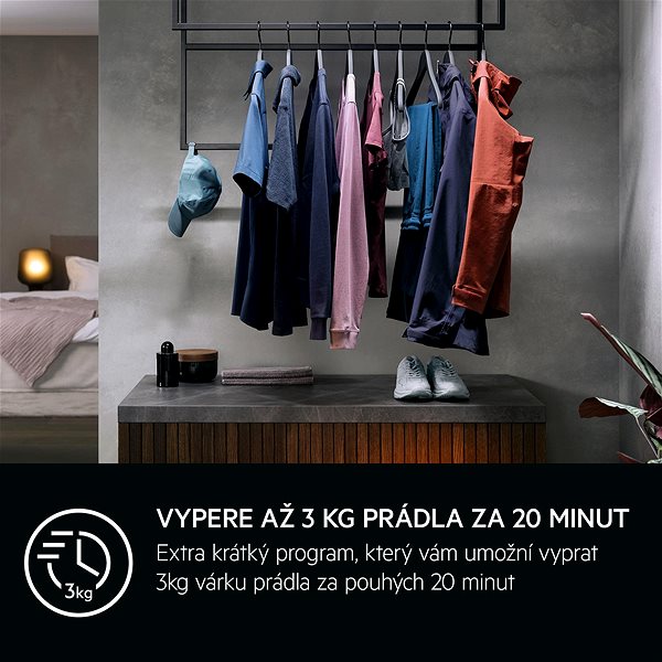Slim steam washing machine AEG 6000 ProSense™ LSR6E26SC ...