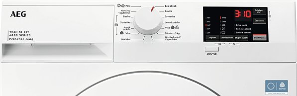Steam Washing Machine with Dryer AEG 6000 ProSense™ L6WJ68WC ...