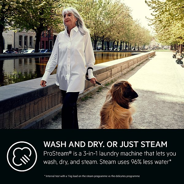 Steam Washing Machine with Dryer AEG 7000 ProSteam® UniversalDose LWR73864OC ...