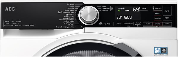 Steam Washing Machine with Dryer AEG 7000 ProSteam® UniversalDose LWR75965OC ...