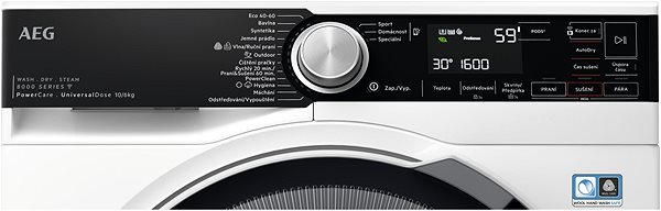 Steam Washing Machine with Dryer AEG 8000 PowerCare UniversalDose LWR85165OC ...