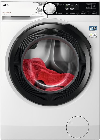 Set práčka a sušička AEG 7000 ProSteam® LFR73964CC + AEG 9000 AbsoluteCare® Plus 3DScan TR9394C ...