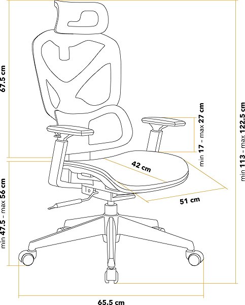 Office Chair AlzaErgo Chair Wave 1 Mesh Black ...