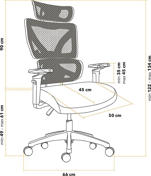 Office Chair AlzaErgo Chair Delta 1 Plus grey ...