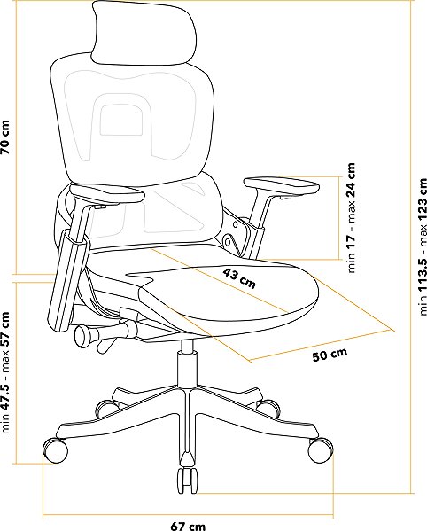 Office Chair AlzaErgo Chair Abyss 2 Fabric Black ...