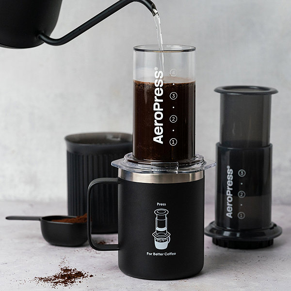 Thermal Mug AeroPress Travel coffee mug black ...
