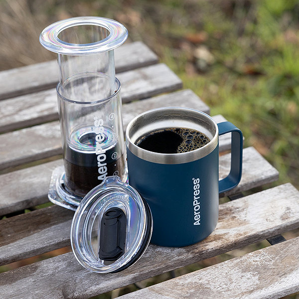 Thermal Mug AeroPress Travel coffee mug blue ...