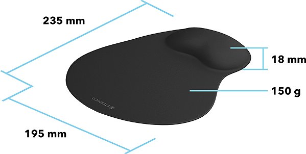 Mouse Pad Eternico Office ErgoGel Pad MG10 black ...