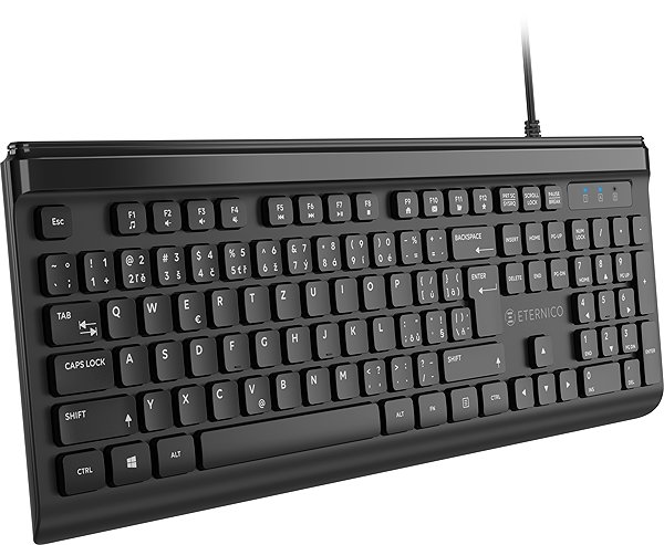 Keyboard Eternico Home Keyboard Wired KD2020 black - CZ/SK ...