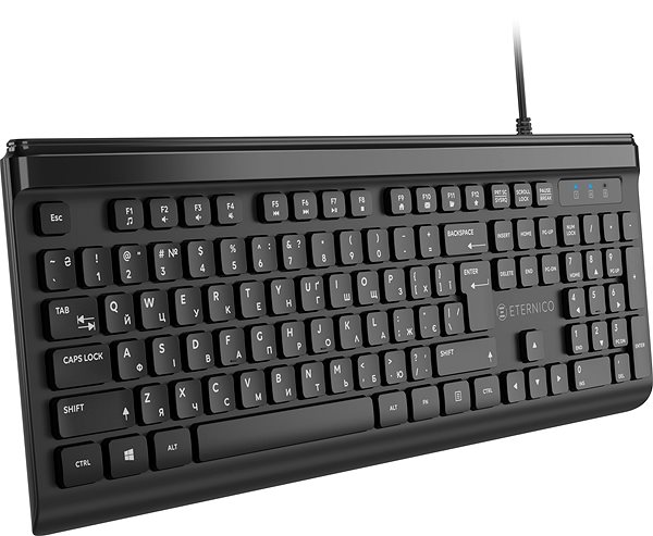 Tastatur Eternico Home Keyboard Wired KD2020 schwarz - UA ...