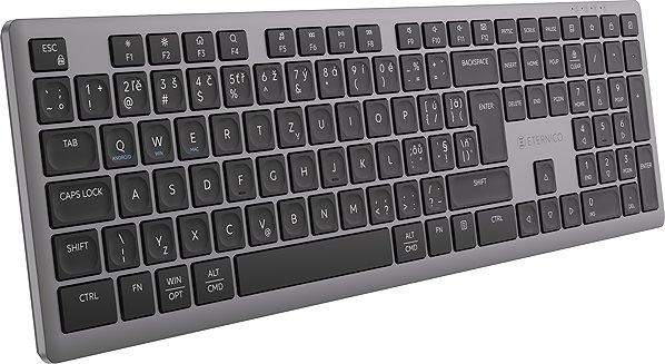Keyboard Eternico Wireless Keyboard KS2370 silver/black - CZ/SK ...